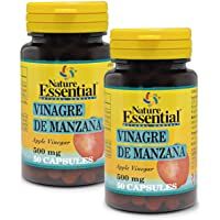 Los mejores  - NATURE ESSENTIAL | Vinagre de Manzana 500 mg | 50 Cápsulas (Pack 2 unid.)